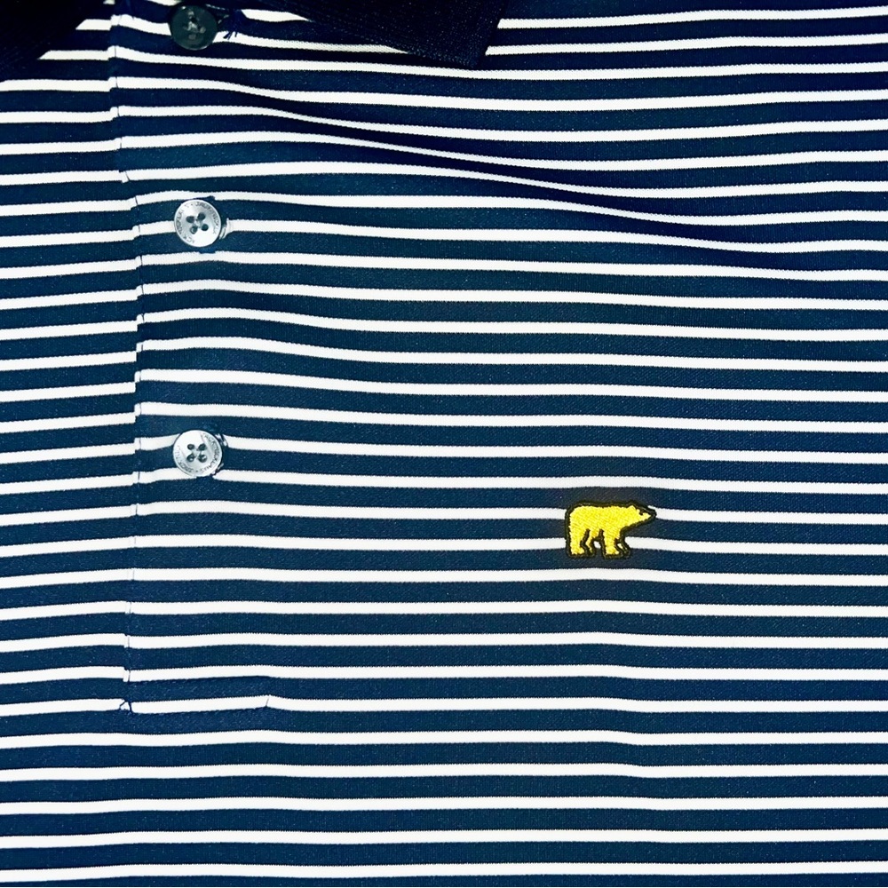 Authentic  "Golden Bear" Jack Nicklaus Dri Fit Polo Golf Shirt.